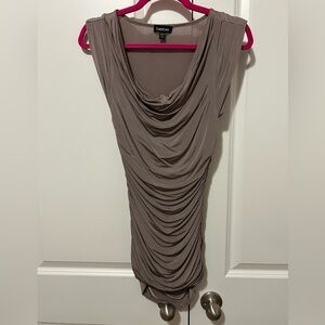 Cap sleeve blouse with ruching